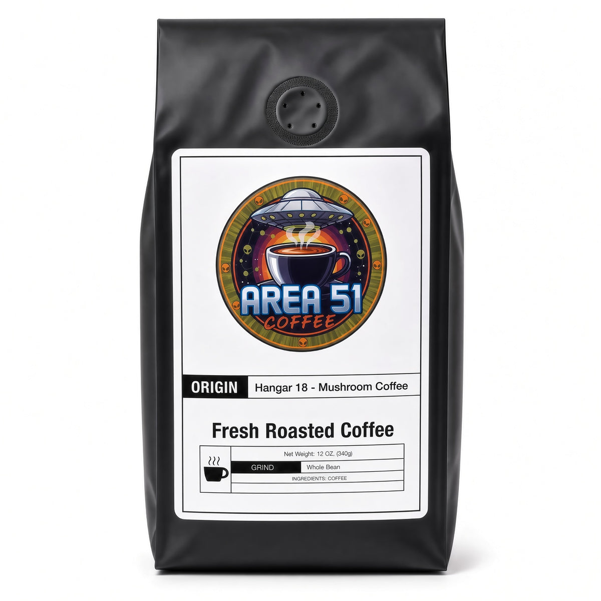 Hangar 18 Coffee with Mushrooms Medium Roast