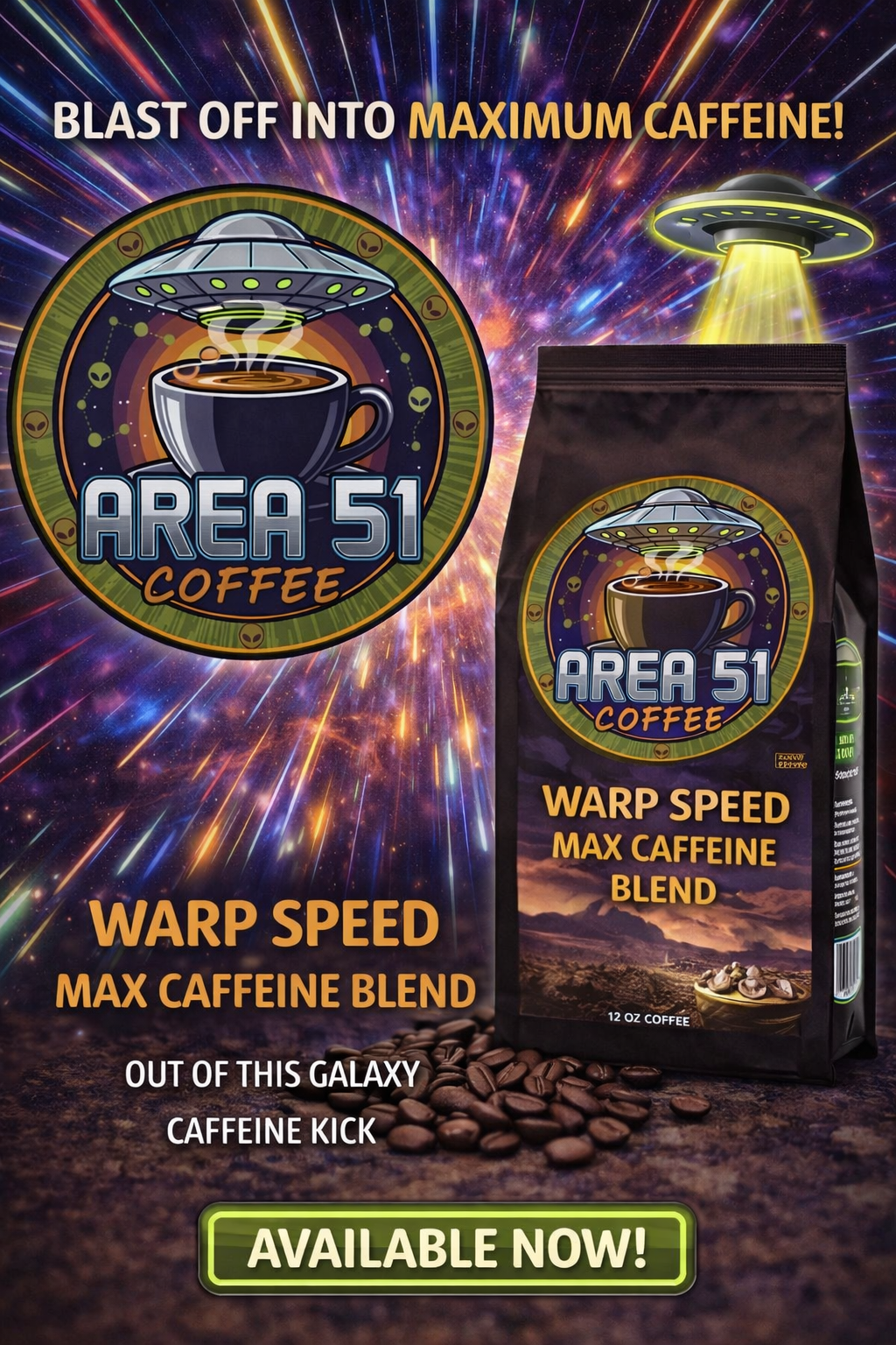 Warp Speed Max Caf Blend