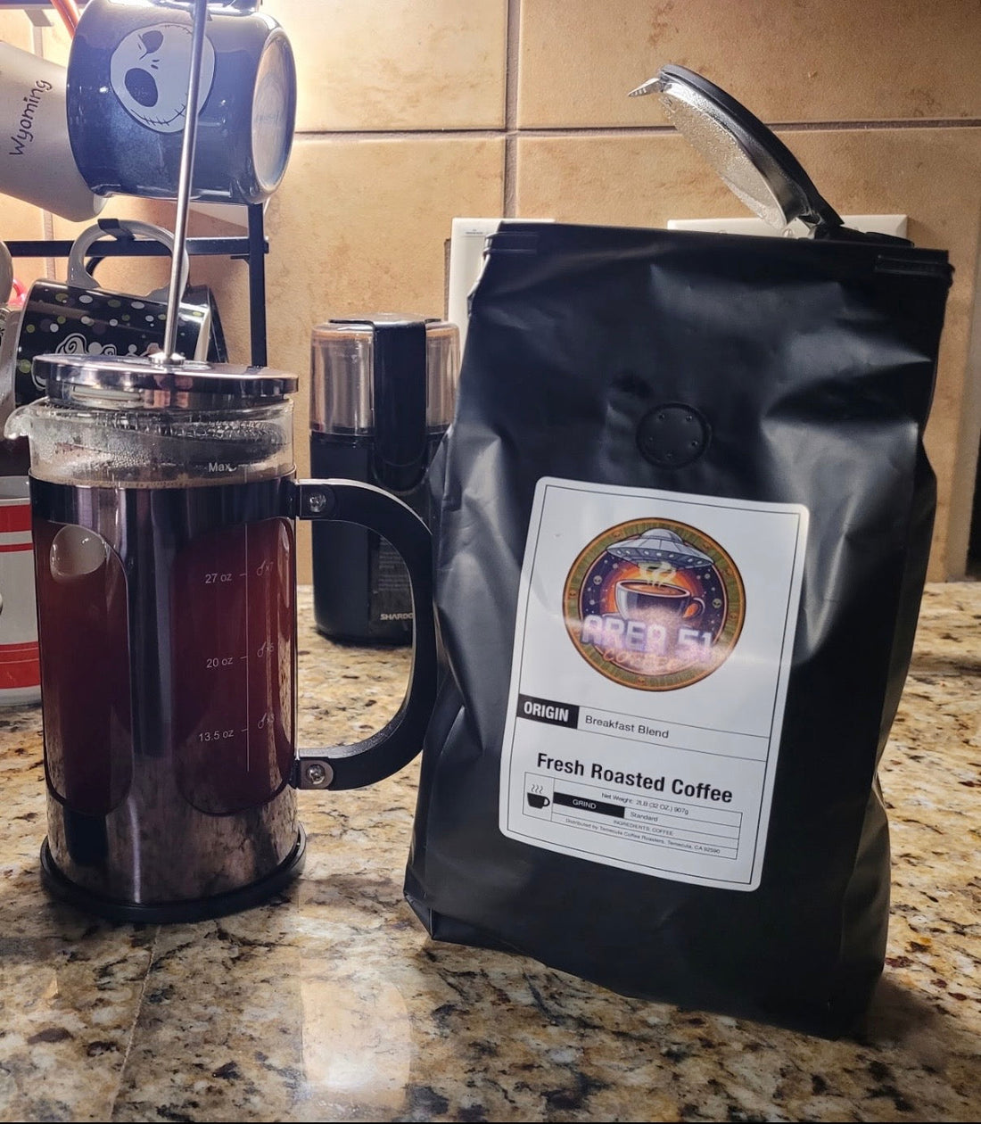 The French Press Highlight with Bioform Breakfast Blend