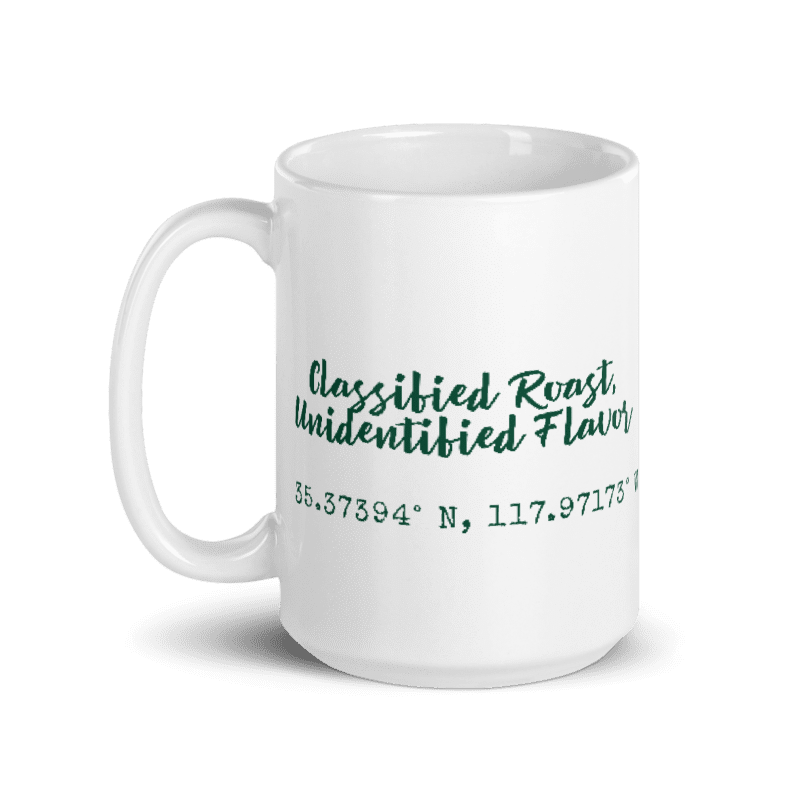Area 51 Coffee Coffee Mug Classified Roast Unidentified Flavor