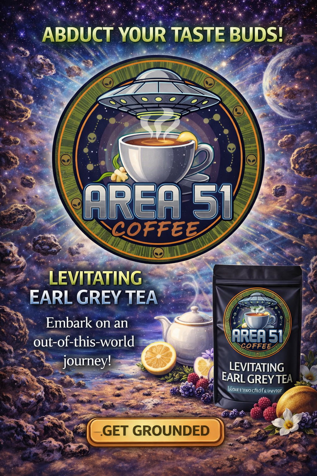 Levitating Earl Grey Tea